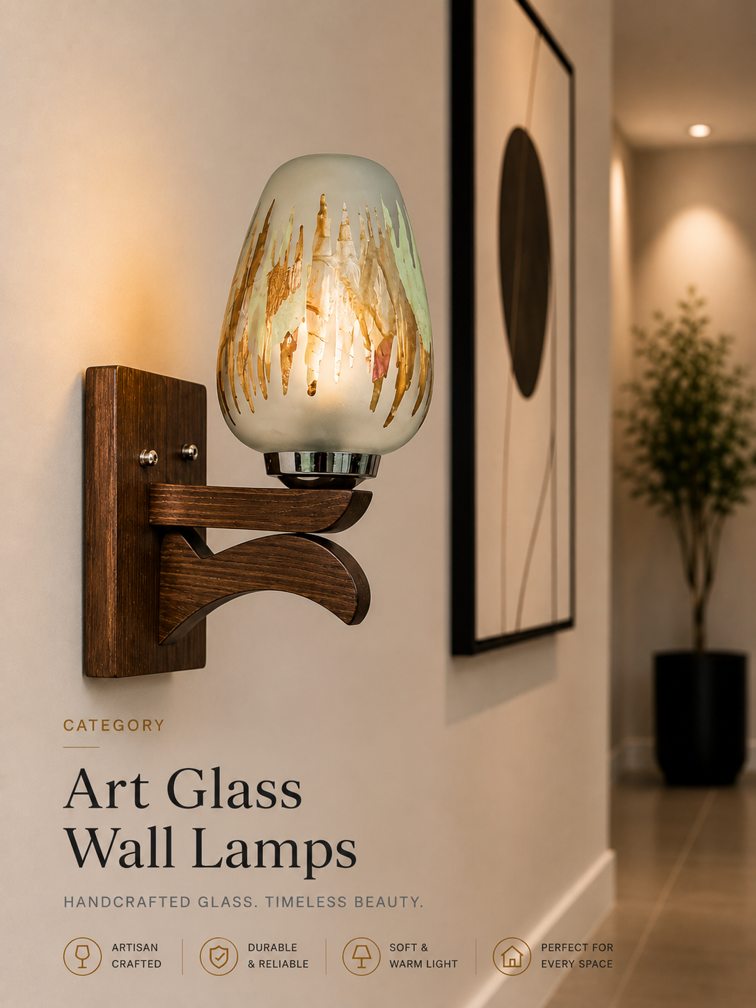 Art Glass Wall Lamps