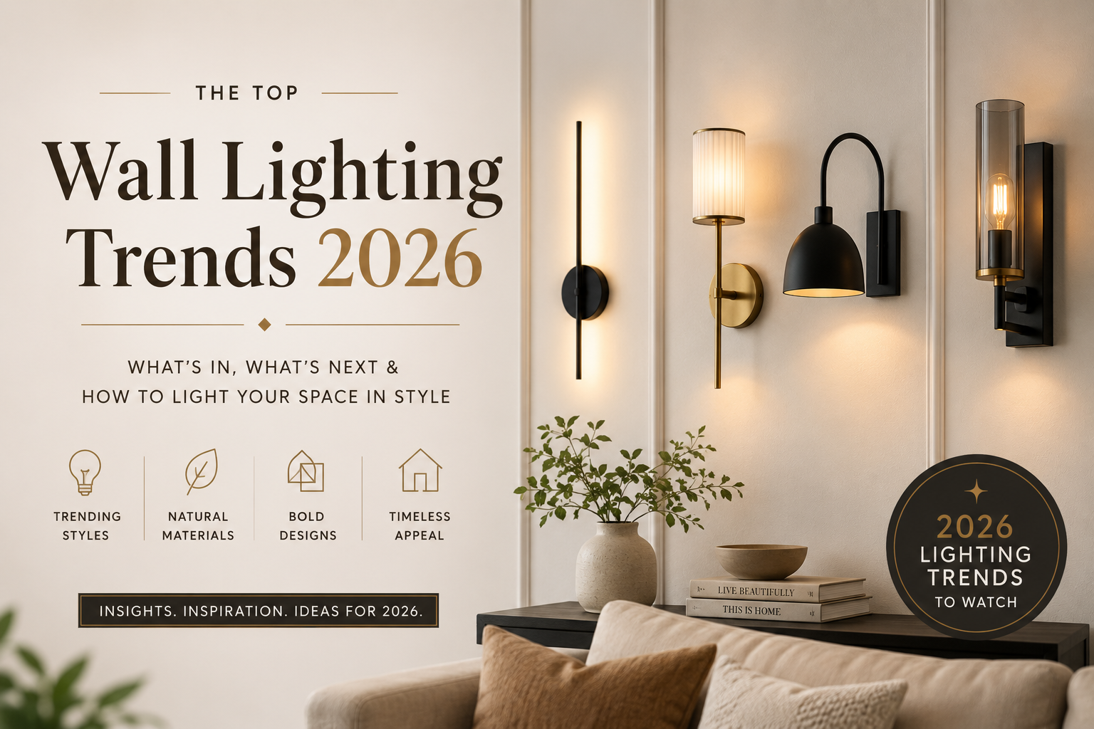 5 Wall Lighting Trends Shaping Luxury Interiors in 2026