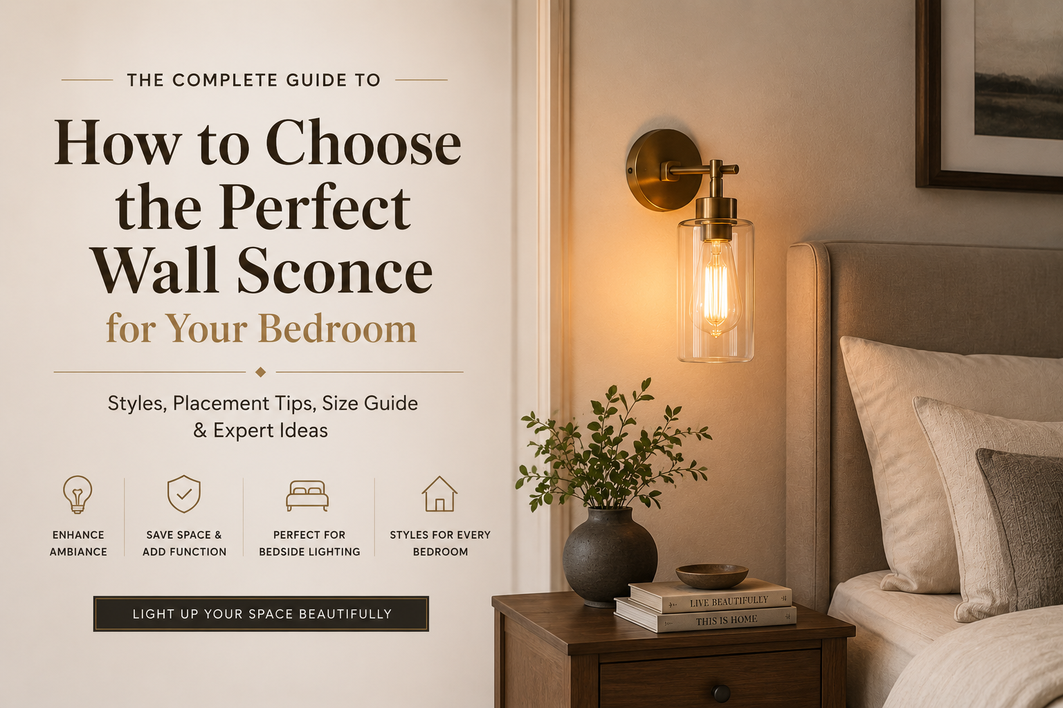 How to Choose the Perfect Wall Sconce for Your Bedroom